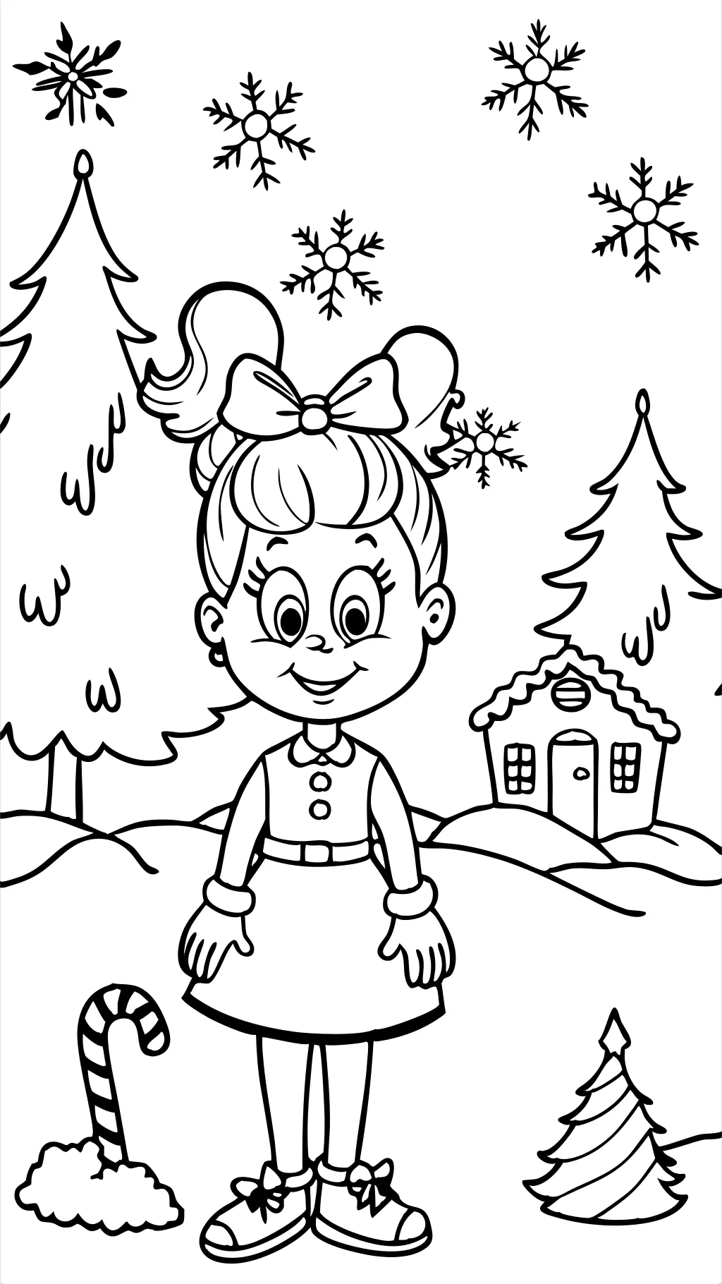 cindy lou coloring pages